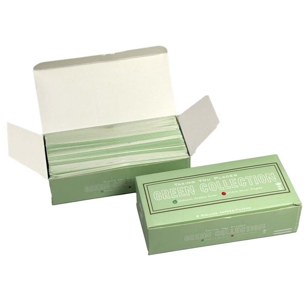 Captain GoGo Gotwins 2 Papers with 2 Filters Green, Unrolled Rolling Papers King Size Pack Of 10 - Image 2