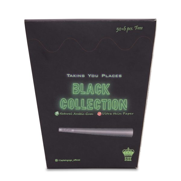 Captain GoGo Black Pre-Rolled Cone King Pack Of 56