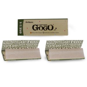 Captain GoGo Booklet Hemp 14 Size Unrolled Rolling Papers Pack Of 50