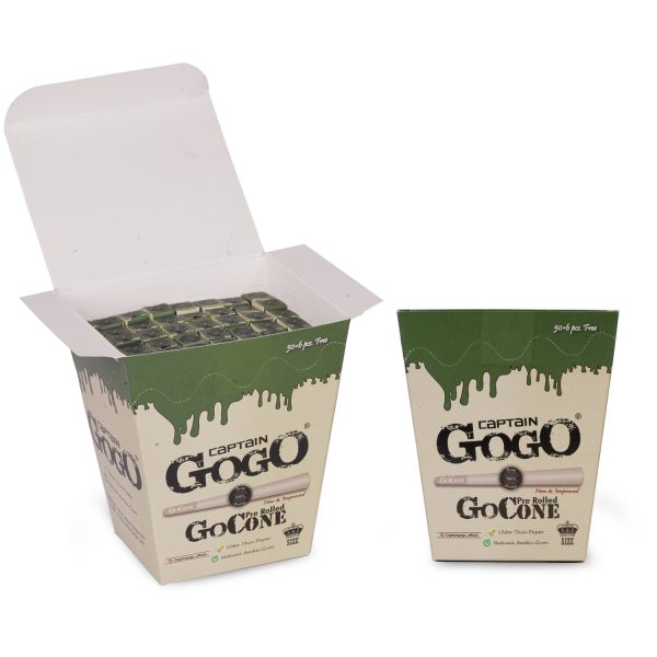 Captain GoGo Hemp Pre-Rolled Cone King Pack Of 56
