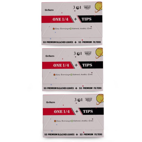 Captain GoGo Bleached Rolling Papers with Filter 1/4 Size Booklet Pack Of 24 - Image 2