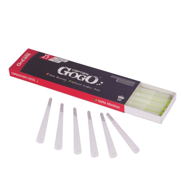 Captain GoGo Bleached Pre-Rolled Cone King Size Pack Of 25 - Image 3