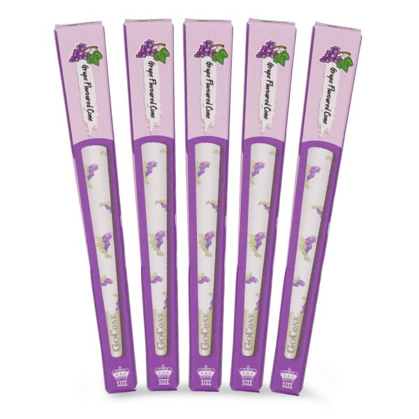 Captain GoGo Grapes Flavoured Pre-Rolled Cone King Pack Of 30 - Image 2