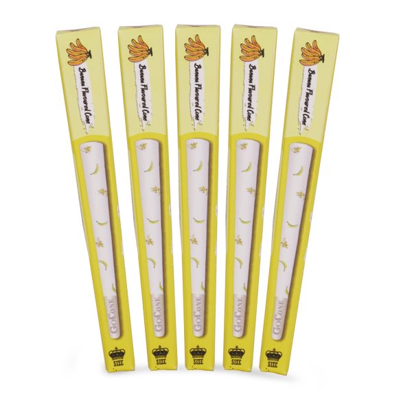 Captain GoGo Banana Flavoured Pre-Rolled Cone King Pack Of 30 - Image 2