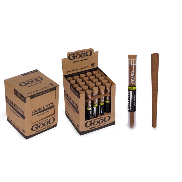Captain GoGo Go Blunts Hemp Pre-Rolled Cone King Pack Of 25 - Image 2