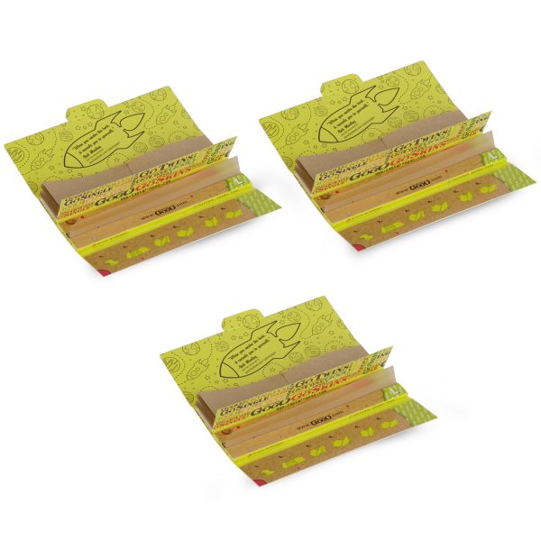 Captain GoGo Natural Unbleached Rolling Papers with Filter XL Size Booklet Pack Of 10 - Image 2