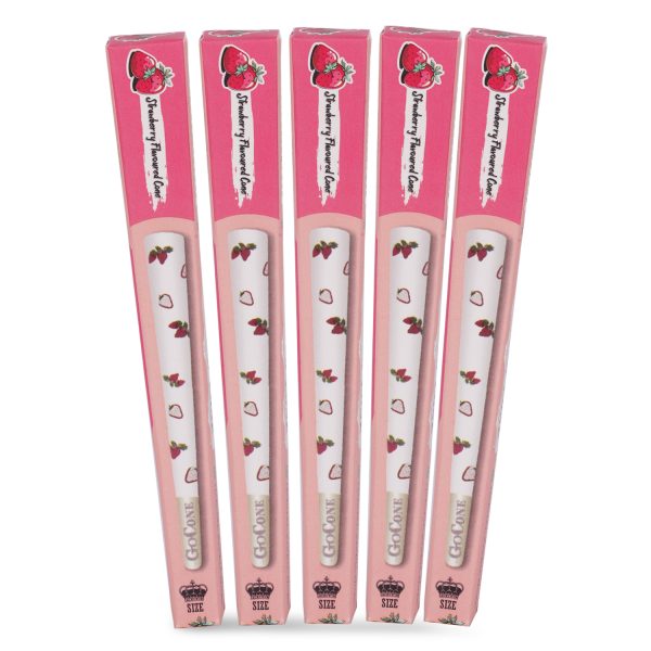 Captain GoGo Strawberry Flavoured Pre-Rolled Cone King Pack Of 30 - Image 3
