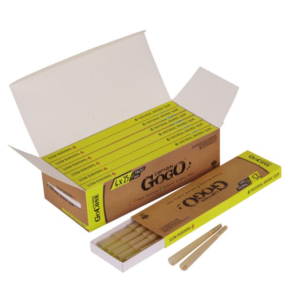 Captain GoGo Unbleached Pre-Rolled Cone King Size Pack Of 25 - Image 4