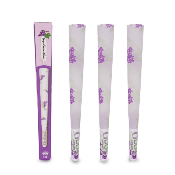 Captain GoGo Grapes Flavoured Pre-Rolled Cone King Pack Of 30 - Image 4