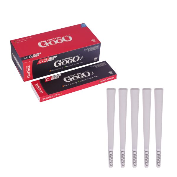 Captain GoGo Bleached Pre-Rolled Cone King Size Pack Of 25 - Image 6
