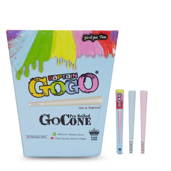 Captain GoGo Rainbow Pre-Rolled Cone King Pack Of 56 - Image 6