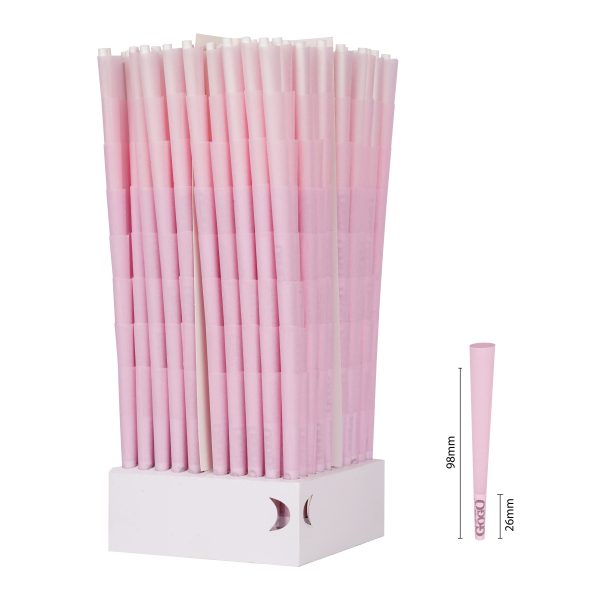 Bulk Pre Rolled Cone Pink 98/26 size 800 cones