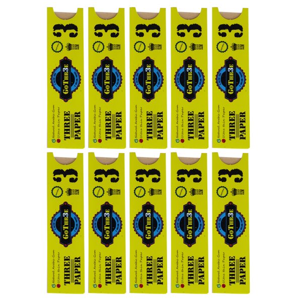 Captain GoGo Gothree 3 Papers with 3 Filters Unbleached, Unrolled Rolling Papers King Size Pack Of 10 - Image 7