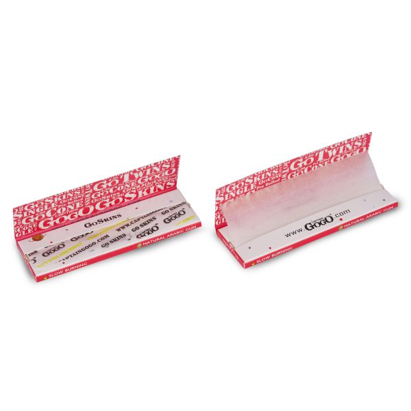Captain GoGo Booklet Bleached 1/4 Size Unrolled Rolling Papers Pack Of 50 - Image 5