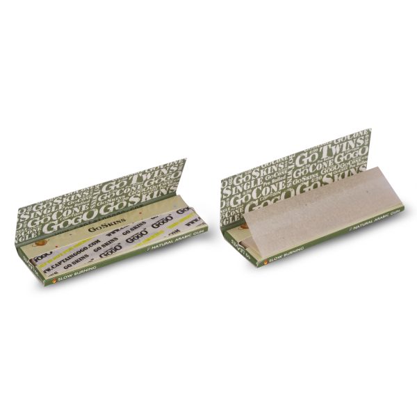 Captain GoGo Booklet Hemp 14 Size Unrolled Rolling Papers Pack Of 50 - Image 4