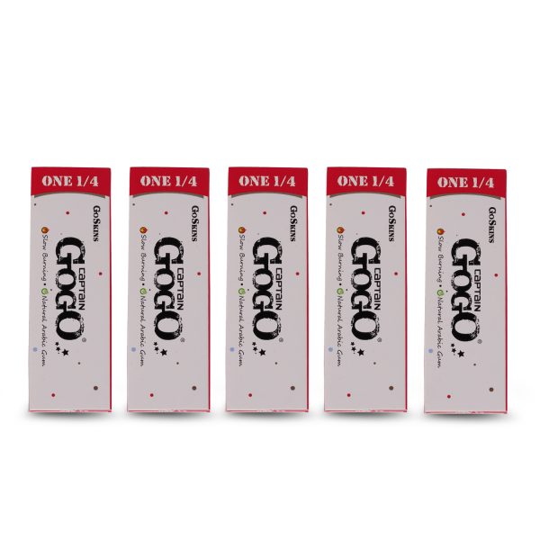 Captain GoGo Booklet Bleached 14 Size Unrolled Rolling Papers Pack Of 50 - Image 6