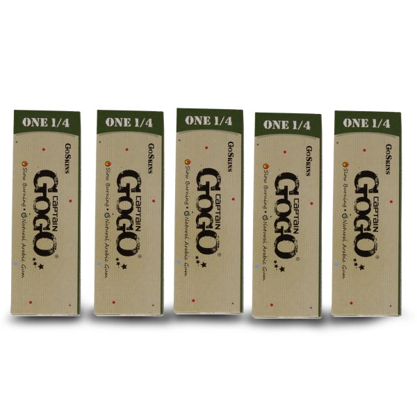 Captain GoGo Booklet Hemp 14 Size Unrolled Rolling Papers Pack Of 50 - Image 6