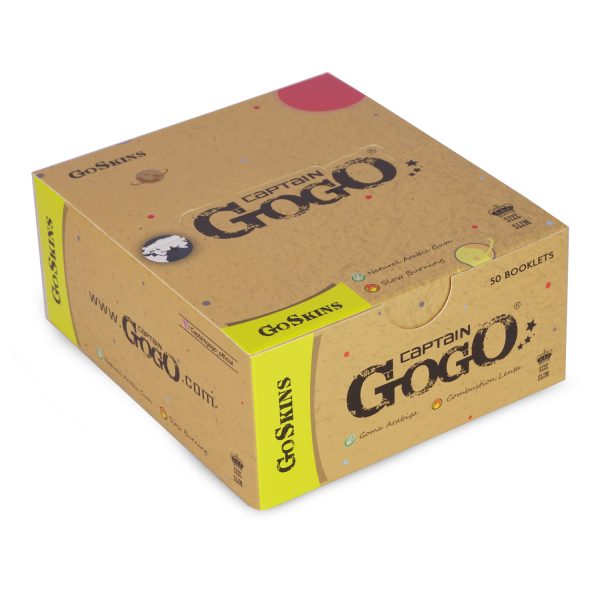 Captain GoGo Booklet Unbleached King Size Unrolled Rolling Papers Pack Of 50 - Image 2