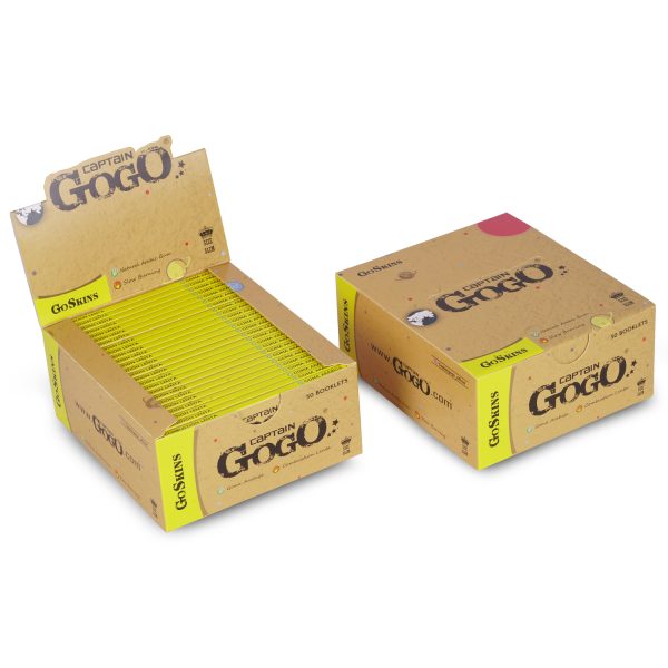 Captain GoGo Booklet Unbleached King Size Unrolled Rolling Papers Pack Of 50 - Image 3