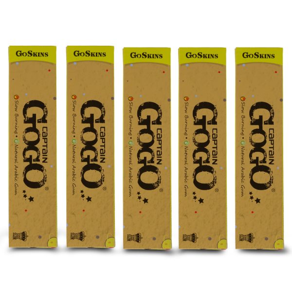 Captain GoGo Booklet Unbleached King Size Unrolled Rolling Papers Pack Of 50 - Image 4