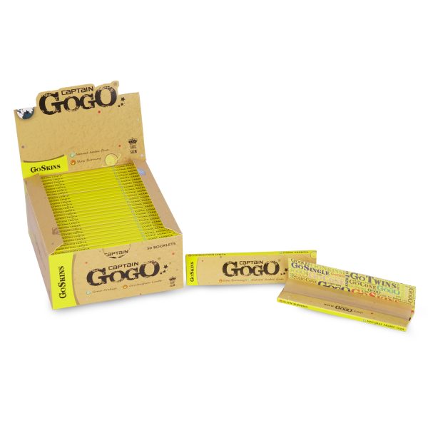 Captain GoGo Booklet Unbleached King Size Unrolled Rolling Papers Pack Of 50 - Image 6