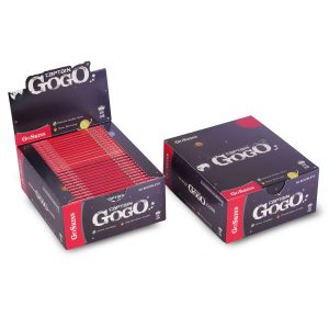 Captain GoGo Booklet Bleached King Size Unrolled Rolling Papers Pack Of 50