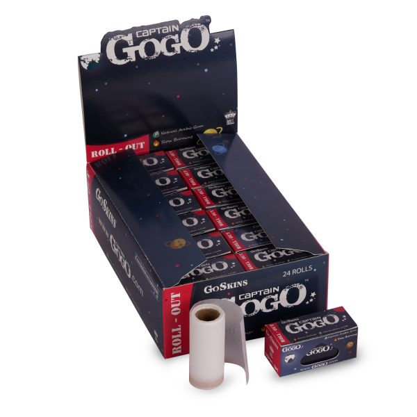 Captain GoGo Bleached Rollout Rolling Paper 45mm Width, 5m Length Pack Of 24 - Image 5