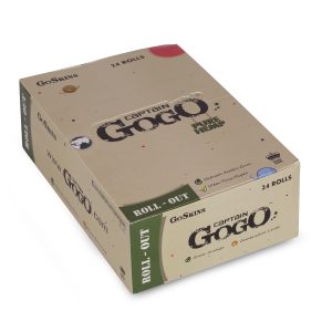 Captain GoGo Hemp Rollout Rolling Paper 45mm Width, 5m Length Pack Of 24