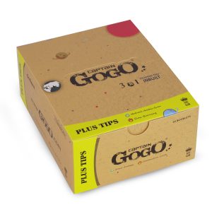 Captain GoGo Natural Unbleached Rolling Papers with Filter King Size Booklet Pack Of 24