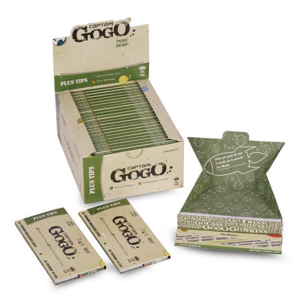 Captain GoGo Hemp Rolling Papers with Filter King Size Booklet Pack Of 24 - Image 4