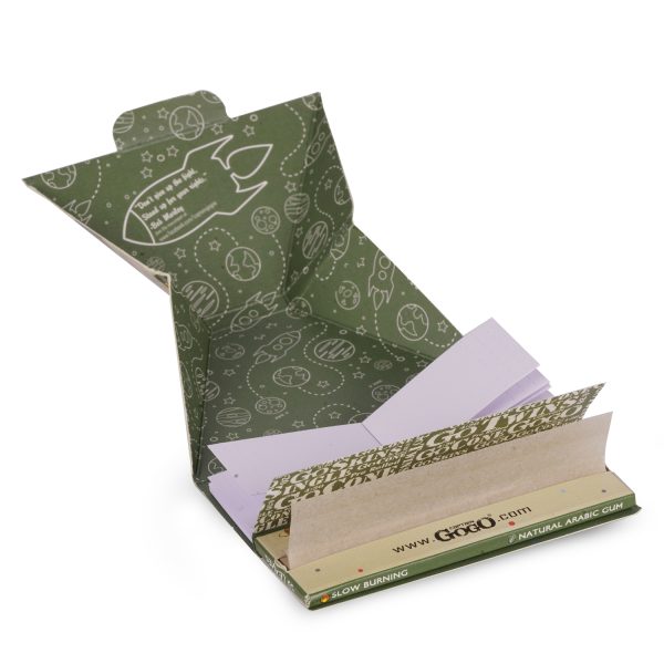 Captain GoGo Hemp Rolling Papers with Filter 1/4 Size Booklet Pack Of 24 - Image 4