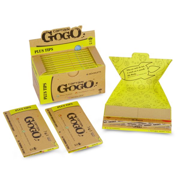 Captain GoGo Natural Unbleached Rolling Papers with Filter King Size Booklet Pack Of 1 - Image 3