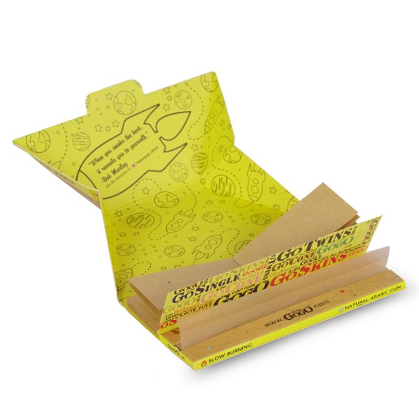 Captain GoGo Natural Unbleached Rolling Papers with Filter King Size Booklet Pack Of 1 - Image 2