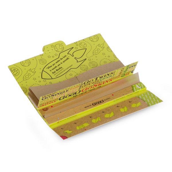 Captain GoGo Natural Unbleached Rolling Papers with Filter XL Size Booklet Pack Of 10 - Image 6