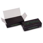 Captain GoGo Gotwins 2 Papers with 2 Filters Black, Unrolled Rolling Papers King Size Pack Of 50