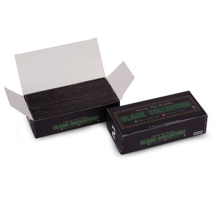 Captain GoGo Gotwins 2 Papers with 2 Filters Black, Unrolled Rolling Papers King Size Pack Of 50