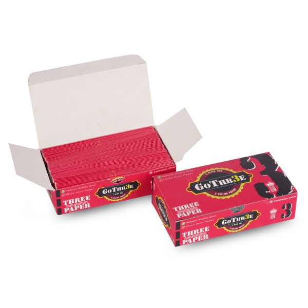 Captain GoGo Gotwins 3 Papers with 3 Filters Bleached, Unrolled Rolling Papers King Size Pack Of 50 - Image 4