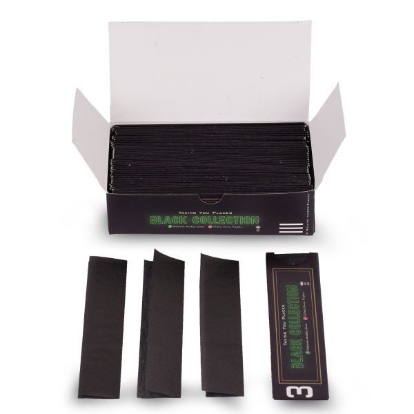 Captain GoGo Gotwins 3 Papers with 3 Filters Black, Unrolled Rolling Papers King Size Pack Of 50 - Image 4
