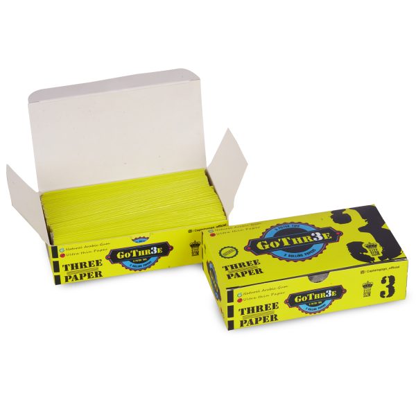 Captain GoGo Gotwins 3 Papers with 3 Filters Unbleached, Unrolled Rolling Papers King Size Pack Of 50 - Image 3
