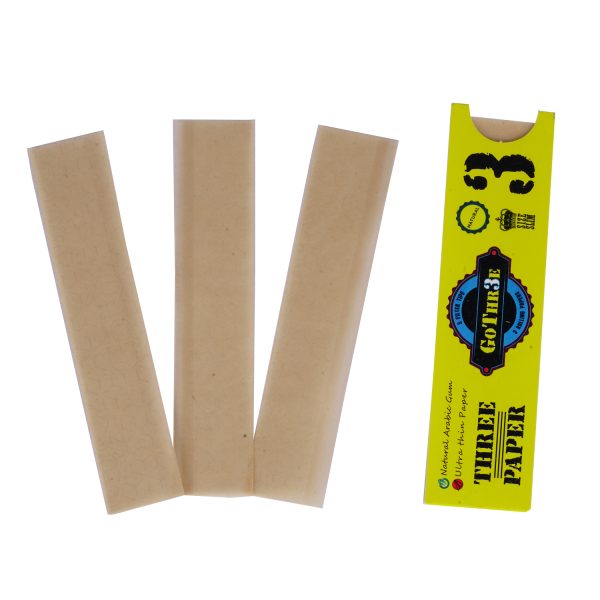 Captain GoGo Gotwins 3 Papers with 3 Filters Unbleached, Unrolled Rolling Papers King Size Pack Of 50 - Image 5