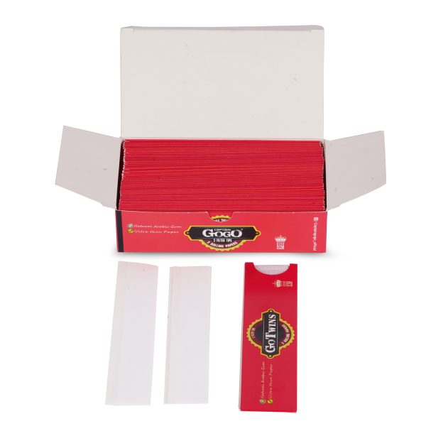 Captain GoGo Gotwins 2 Papers with 2 Filters Bleached, Unrolled Rolling Papers King Size Pack Of 50 - Image 4