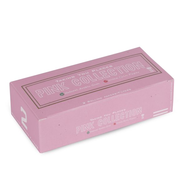 Captain GoGo Gotwins 2 Papers with 2 Filters Pink, Unrolled Rolling Papers King Size Pack Of 10 - Image 2