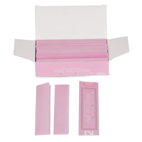Captain GoGo Gotwins 2 Papers with 2 Filters Pink, Unrolled Rolling Papers King Size Pack Of 50 - Image 2