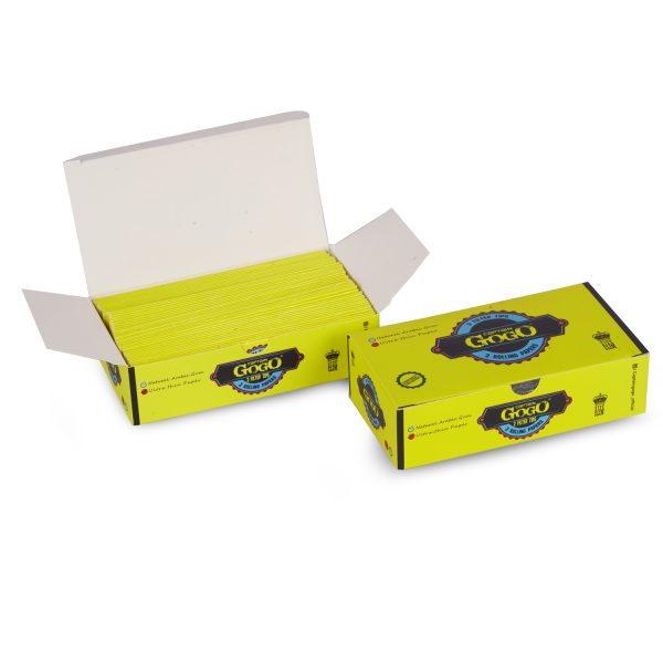 Captain GoGo Gotwins 2 Papers with 2 Filters Unbleached, Unrolled Rolling Papers King Size Pack Of 50 - Image 2