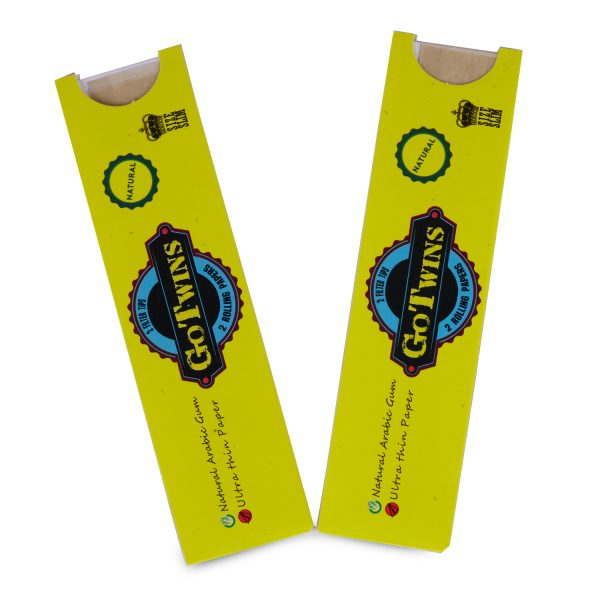 Captain GoGo Gotwins 2 Papers with 2 Filters Unbleached, Unrolled Rolling Papers King Size Pack Of 50 - Image 3