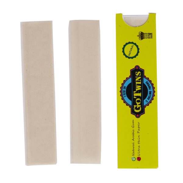 Captain GoGo Gotwins 2 Papers with 2 Filters Unbleached, Unrolled Rolling Papers King Size Pack Of 50 - Image 4