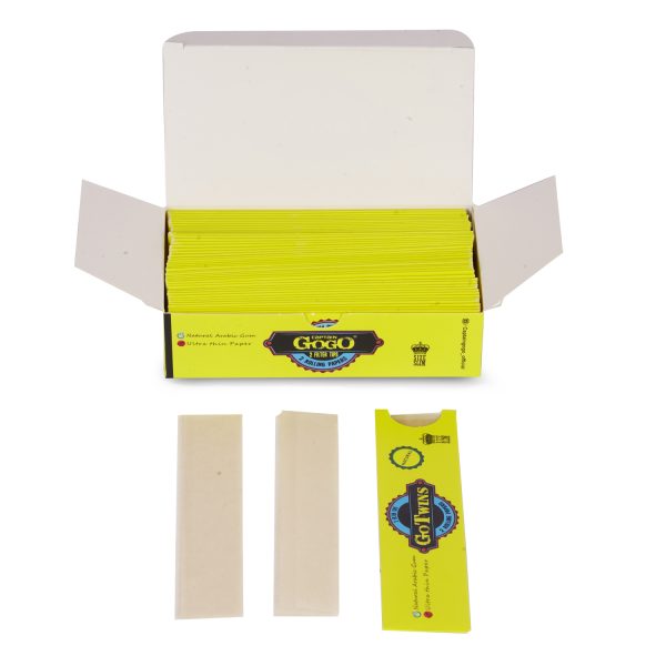 Captain GoGo Gotwins 2 Papers with 2 Filters Unbleached, Unrolled Rolling Papers King Size Pack Of 50 - Image 6