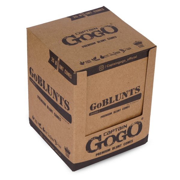 Captain GoGo Go Blunts Hemp Pre-Rolled Cone King Pack Of 25 - Image 6