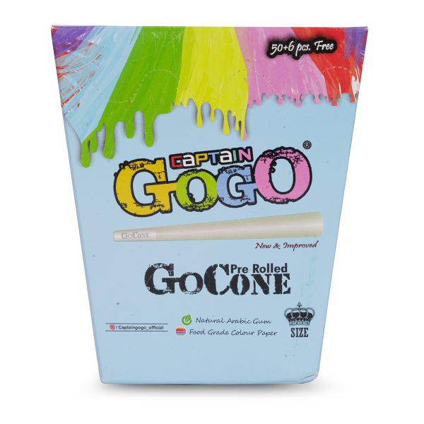 Captain GoGo Rainbow Pre-Rolled Cone King Pack Of 56 - Image 7