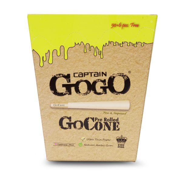 Captain GoGo Unbleached Pre-Rolled Cone King Size Pack Of 56 - Image 6
